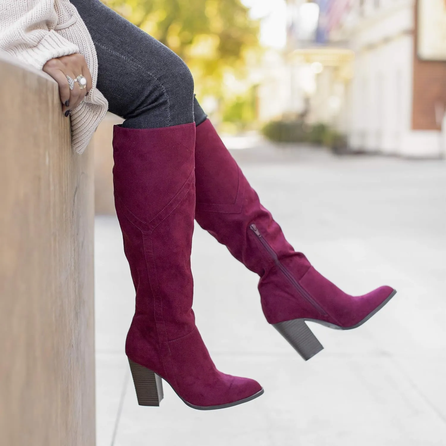 Journee Collection Women's Knee High Boots