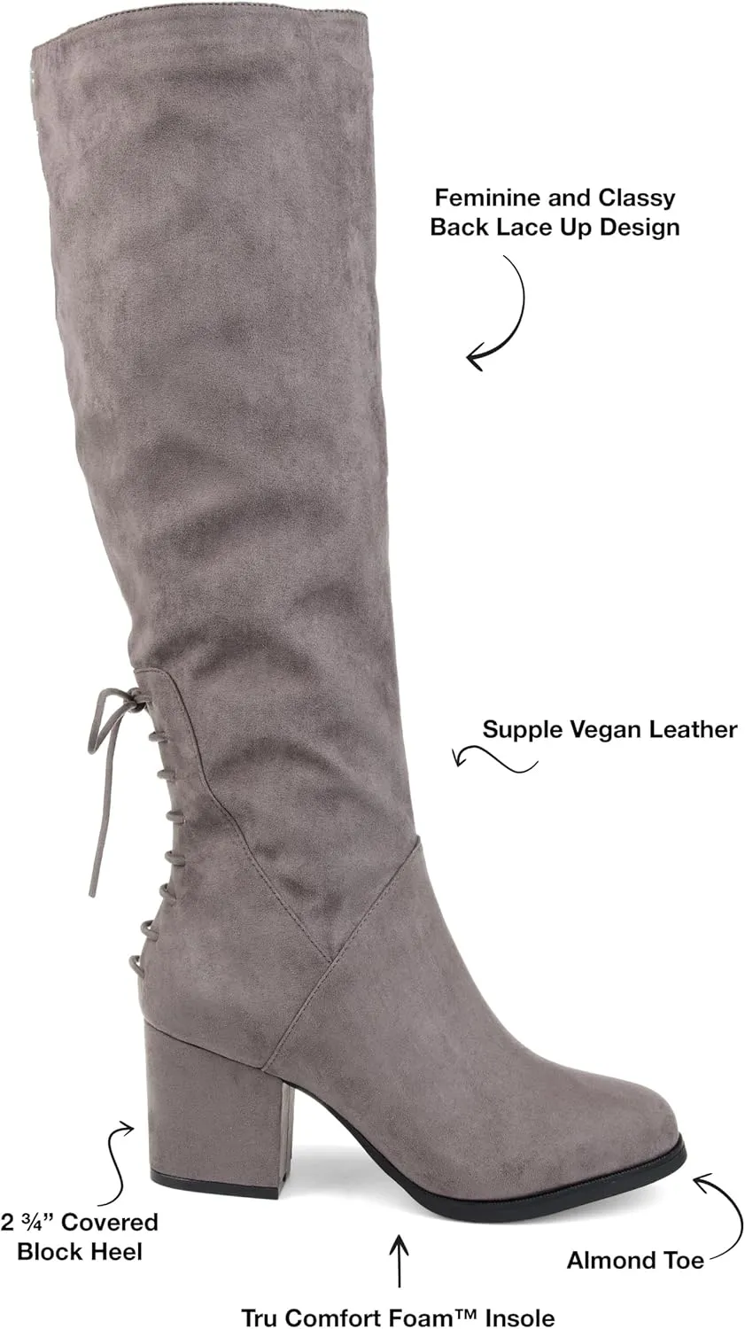 Journee Women's Comfort Foam Extra Wide Calf Leeda Boots