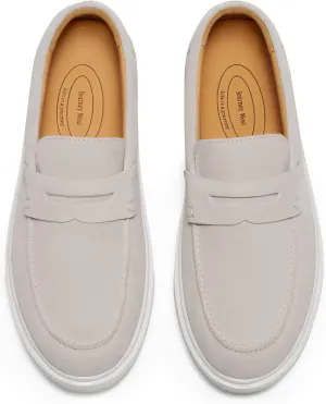 Journey West Men's Vintage Loafers for Men Belgian Loafers Slip-on Loafer Penny Loafer Casual Loafers