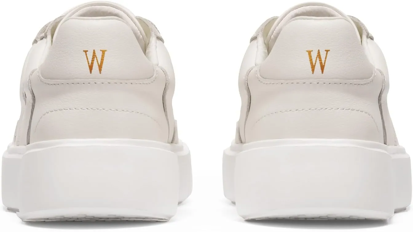 Journey West Super Light Weight Platform Genuine Leather Classic Lace-up Daily Loafer Sneakers for Women