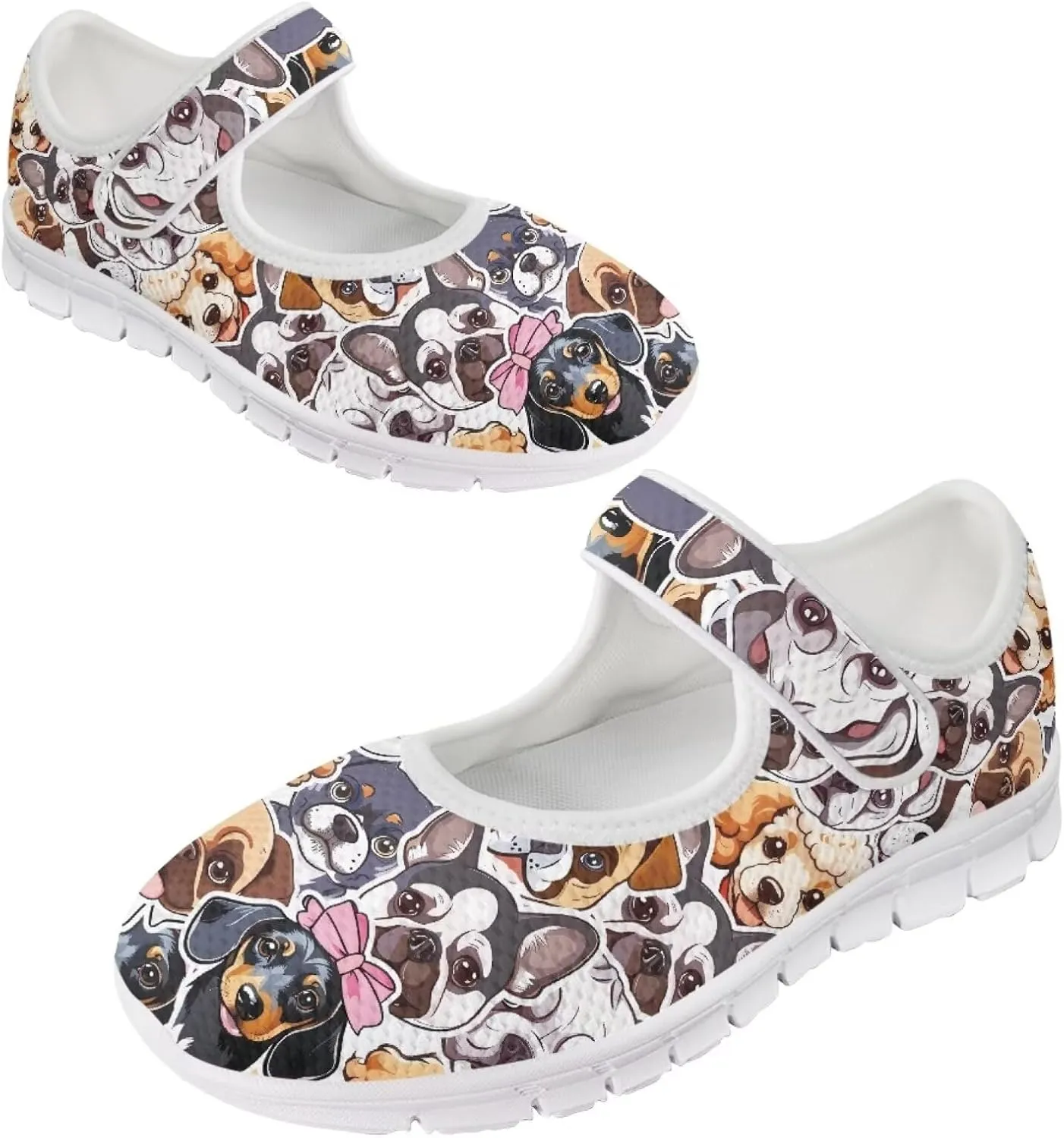 JoyLamoria Womens Slip on Walking Shoes Non Slip Barefoor Shoes Non Slip Fashion Mary Jane Shoes, Sunflower Bee Print