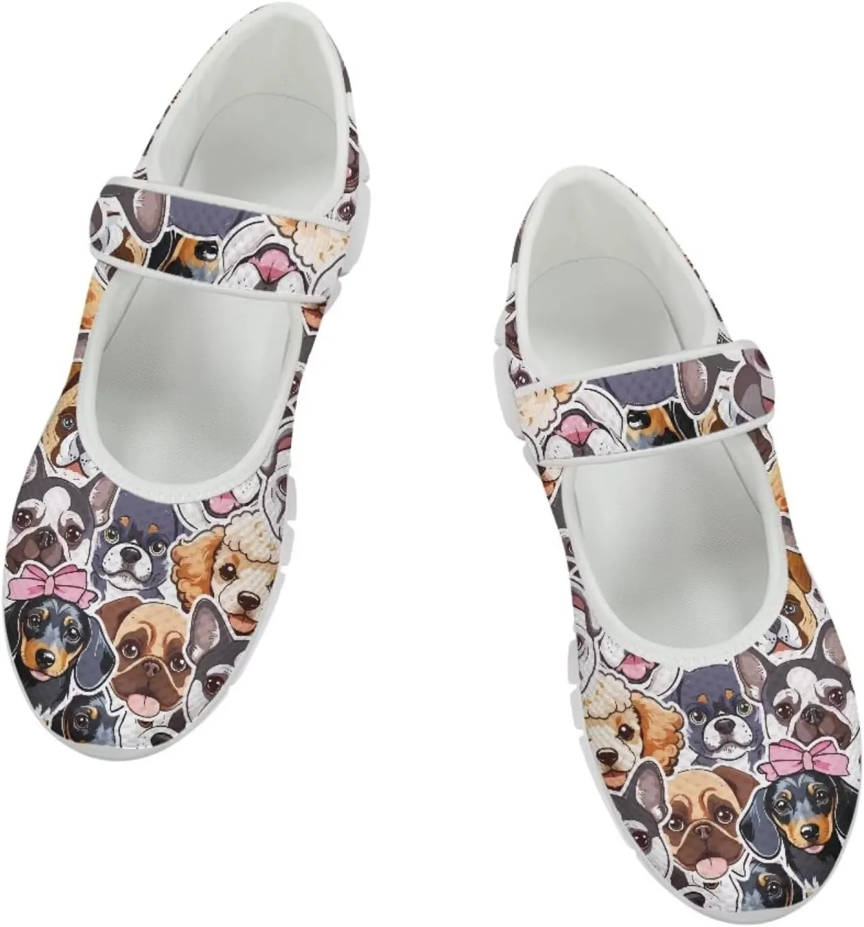 JoyLamoria Womens Slip on Walking Shoes Non Slip Barefoor Shoes Non Slip Fashion Mary Jane Shoes, Sunflower Bee Print