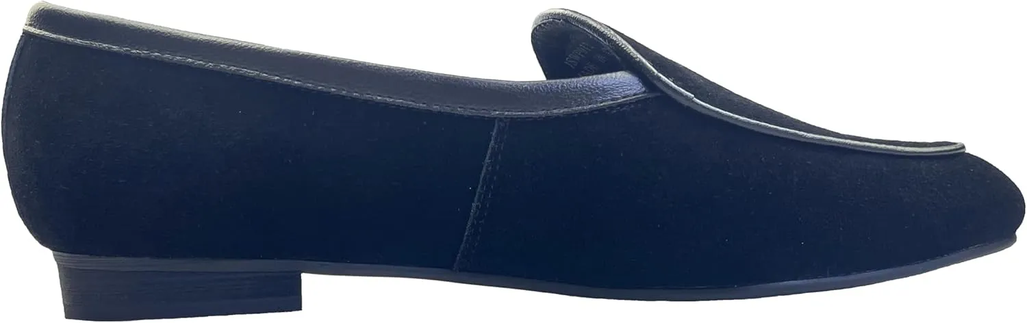 Justar Women's Leather Penny Loafers Slip on Dress Flats Shoes for Women