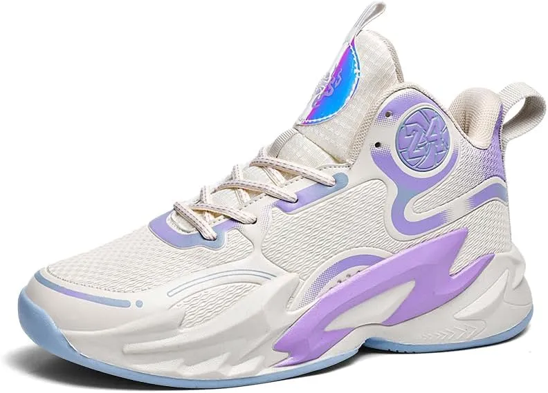 Kids Basketball Shoes, Running Walking Shoes Breathable Comfortable Boys Sneakers for Little/Big Kids
