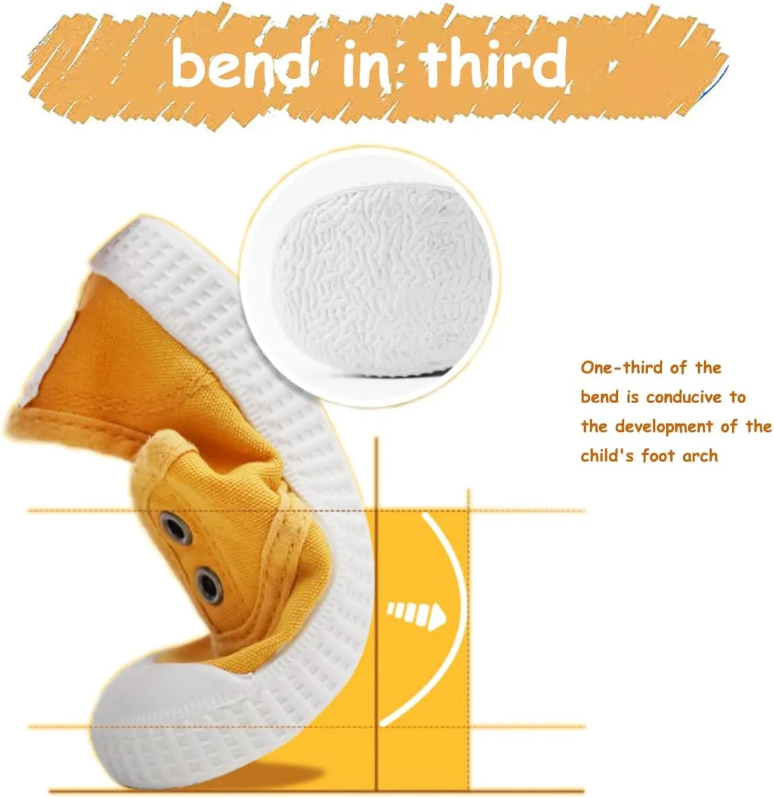 Kids Canvas Shoes Girls Boys Elastic Sneakers Slip on Tennis Shoes Soft Lightweight Footwear for Walking Running