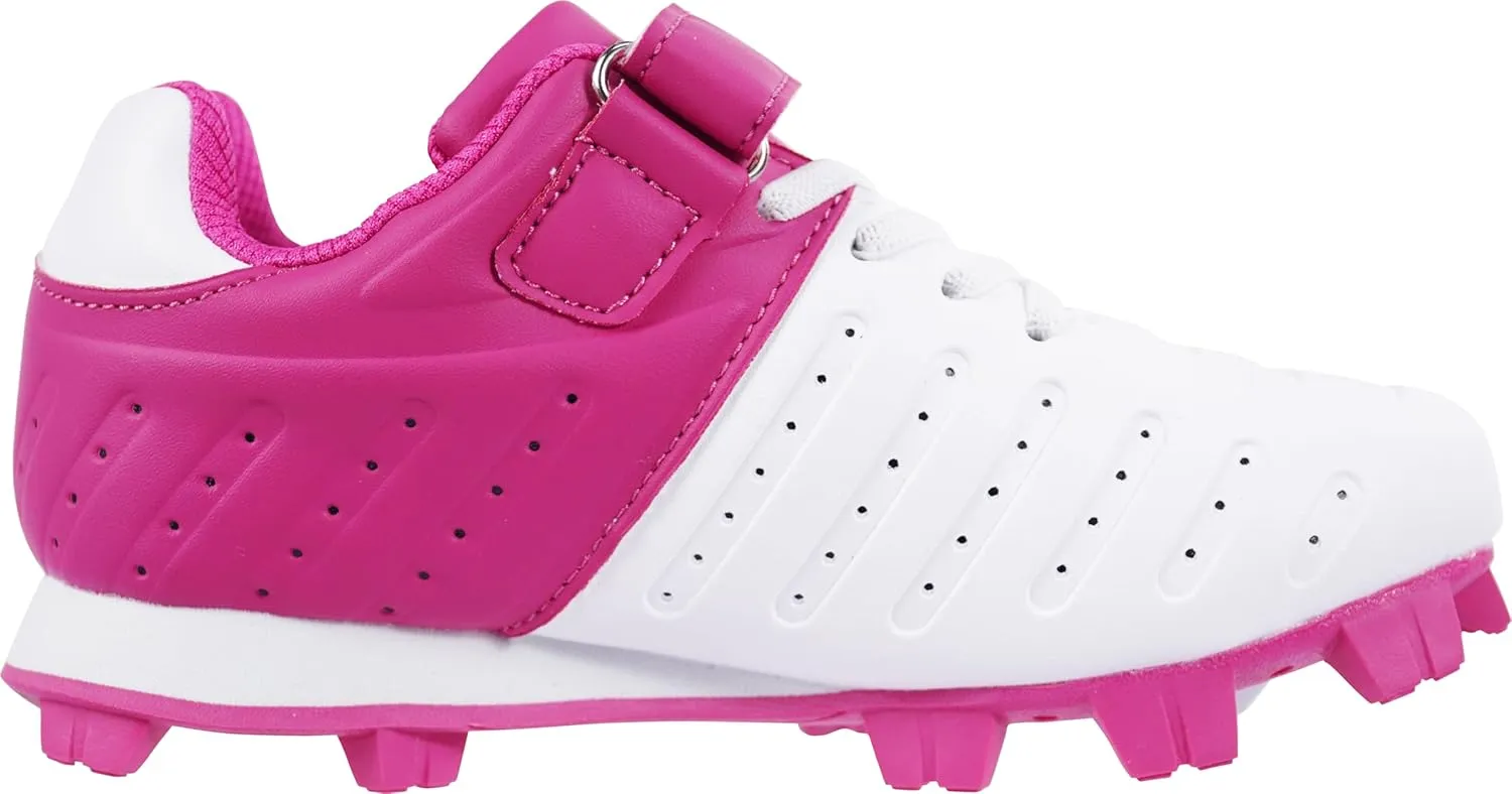 Kid's FG Baseball Cleats - Lightweight Softball Shoes for Boys Girls - Athletic Youth Softball Shoes