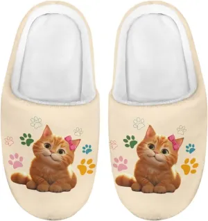 Kids Fuzzy Warm House Slippers for Girls Non Slip Rubber Sole Home Slippers for Toddlers Size 9-15