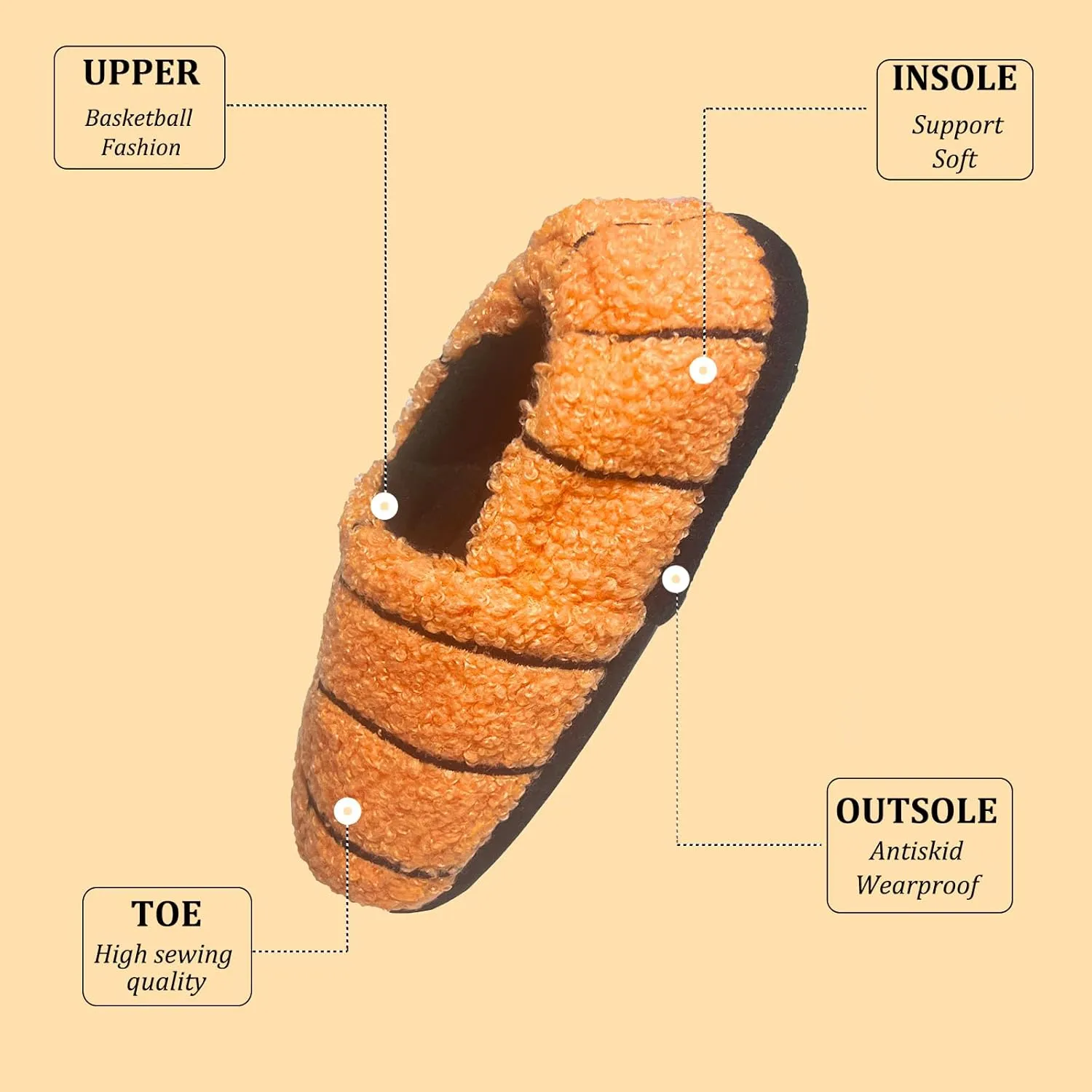 Kids Girls Boys Warm Slippers with Soft Memory Foam Slip-on Indoor Outdoor Slippers
