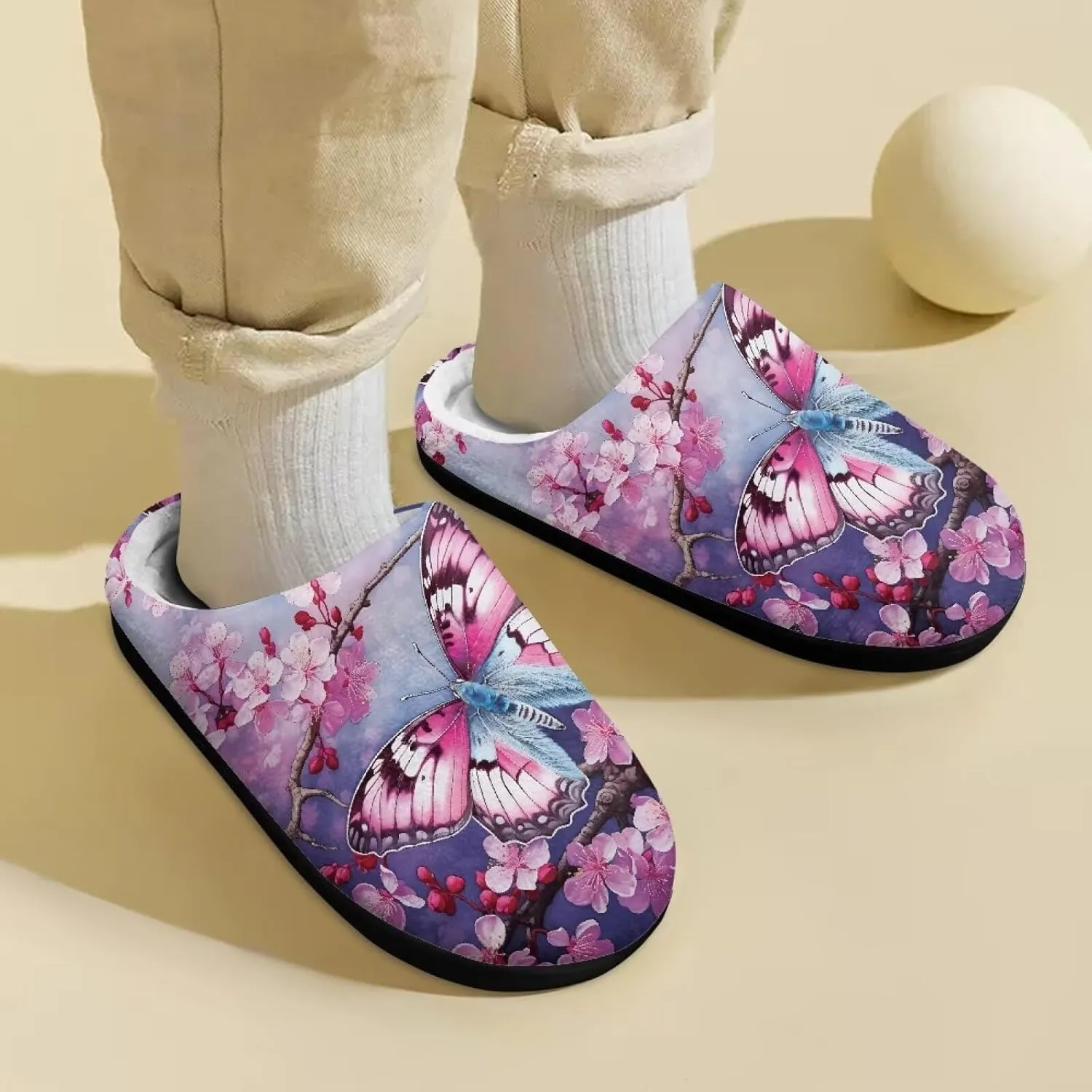 Kids House Slippers for Boys Girls Indoor Outdoor Use with Rubber Sole Anti Slip