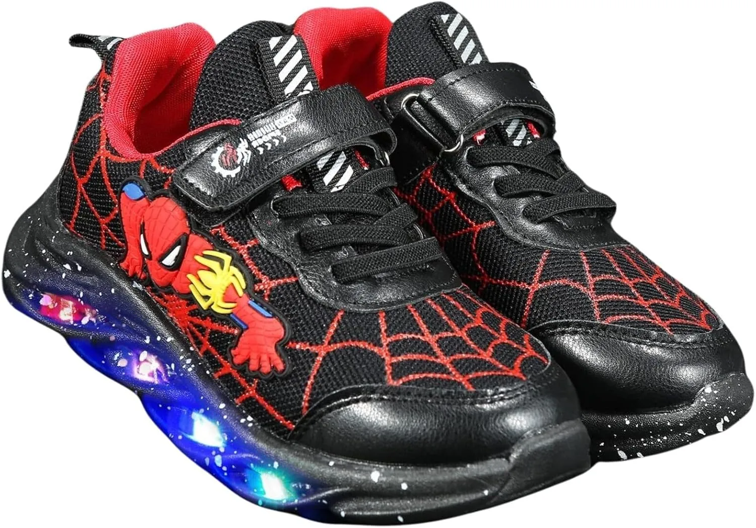 Kids Light Up Shoes Baby Toddler Boys Trainers Luminous Flashing Cartoon Athletic Running Sport Sneaker