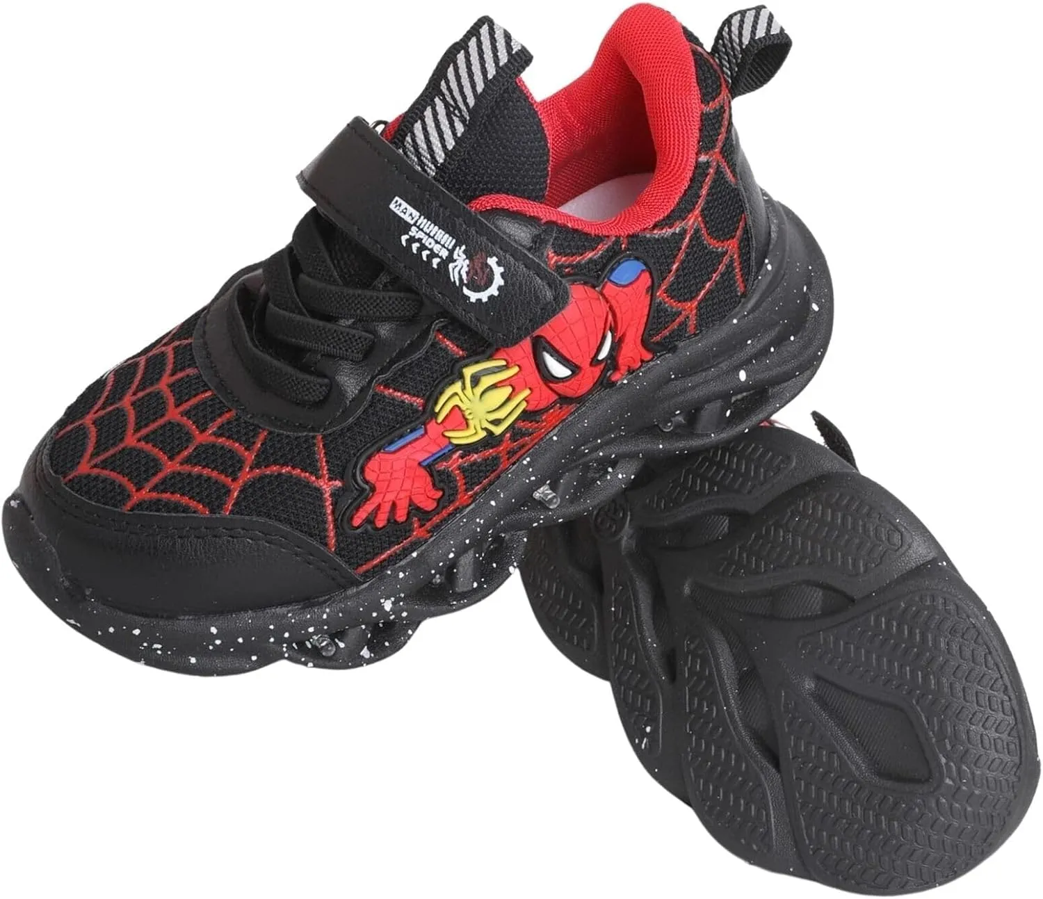 Kids Light Up Shoes Baby Toddler Boys Trainers Luminous Flashing Cartoon Athletic Running Sport Sneaker