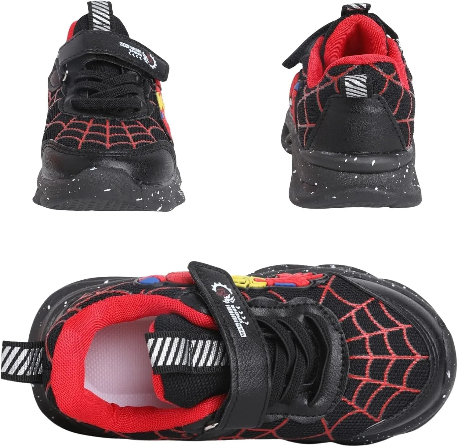 Kids Light Up Shoes Baby Toddler Boys Trainers Luminous Flashing Cartoon Athletic Running Sport Sneaker