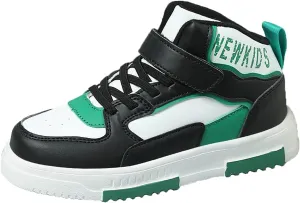 Kids Sneakers for Boys Girls High Top Skate Shoes Unisex-Child Casual Walking Shoes Lightweight Breathable Non-Slip Athletic Shoes