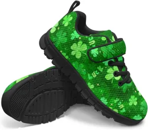 Kids St Patrick's Day Shoes Green Sneakers for Girls Boys Slip On Shoes