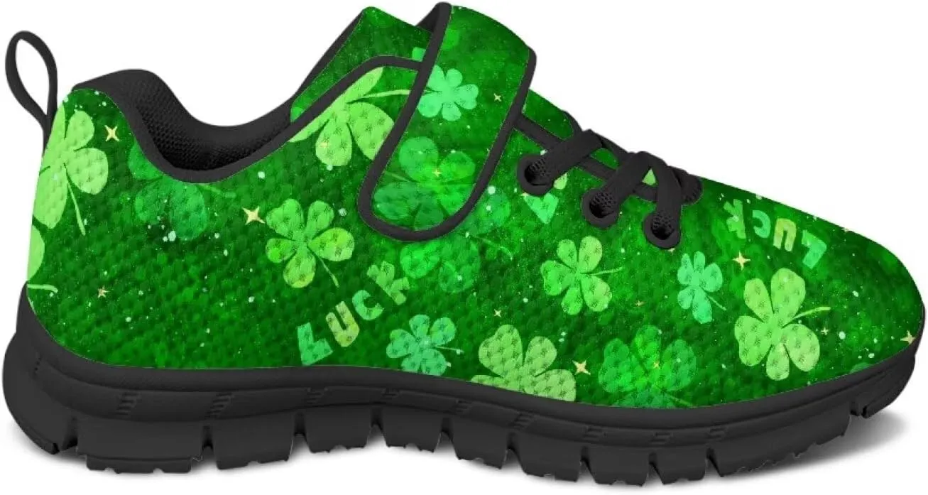 Kids St Patrick's Day Shoes Green Sneakers for Girls Boys Slip On Shoes