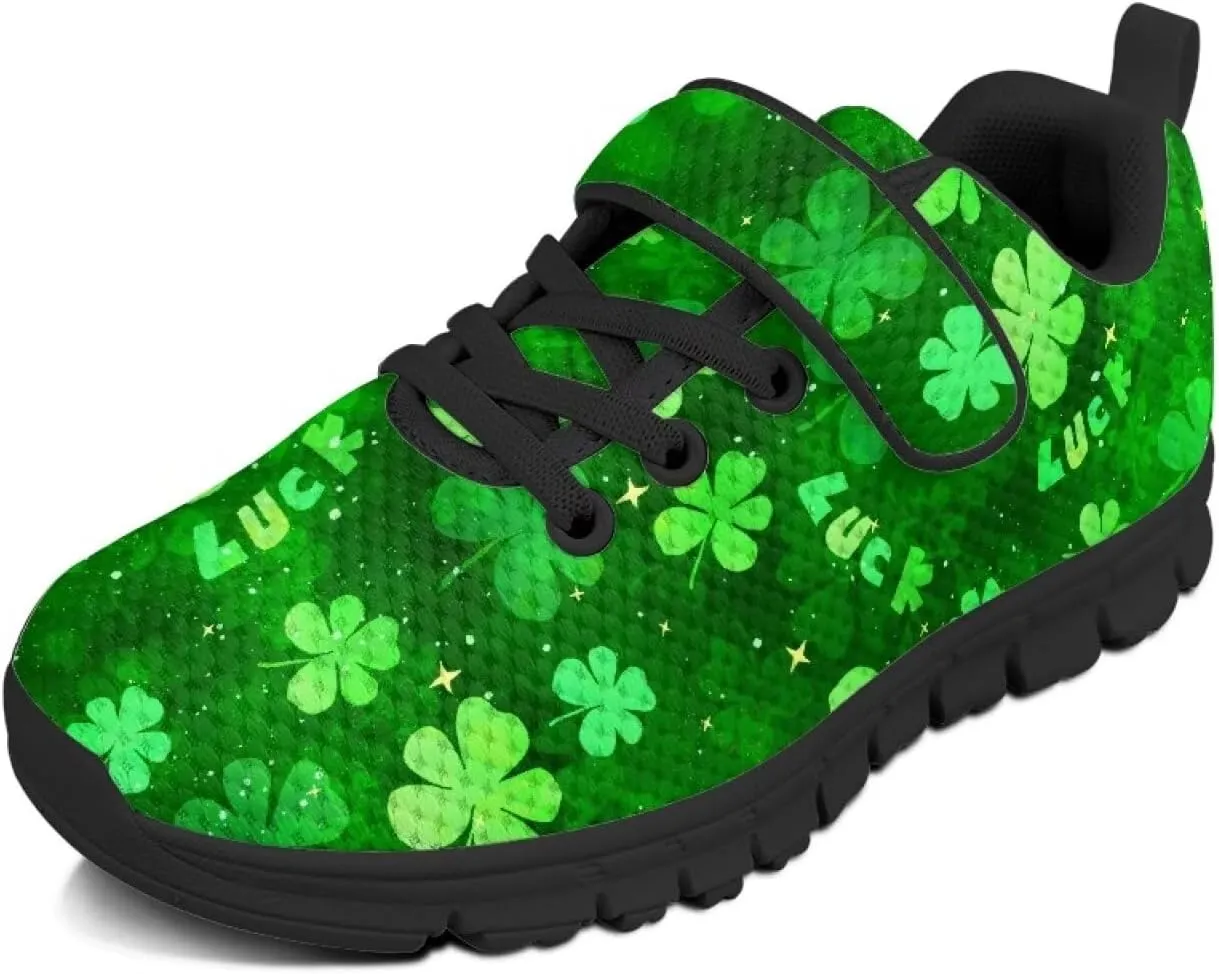 Kids St Patrick's Day Shoes Green Sneakers for Girls Boys Slip On Shoes