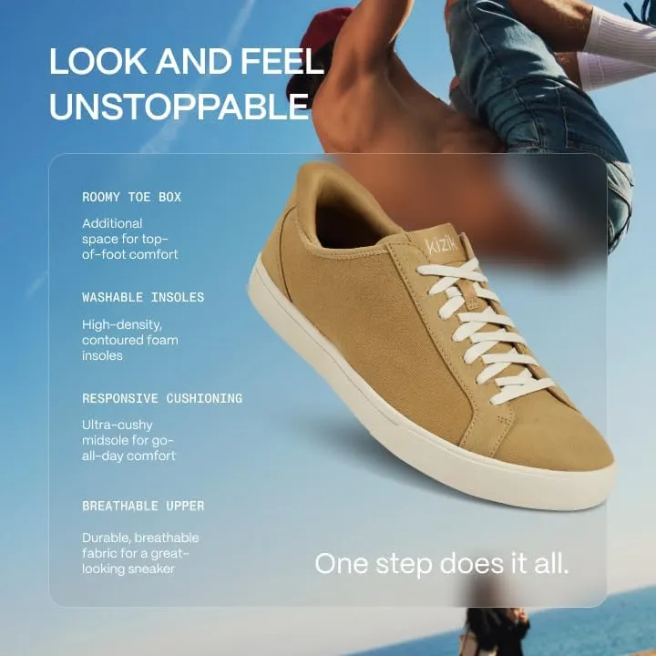 Kizik Irvine Comfortable Breathable Stretch Slip On Sneakers- Easy Slip-Ons | Casual Shoes for Men, Women and Elderly | Stylish Shoes for Everyday - Regular Width