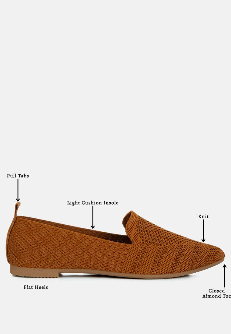 Knit Textile Solid Flats By RUW