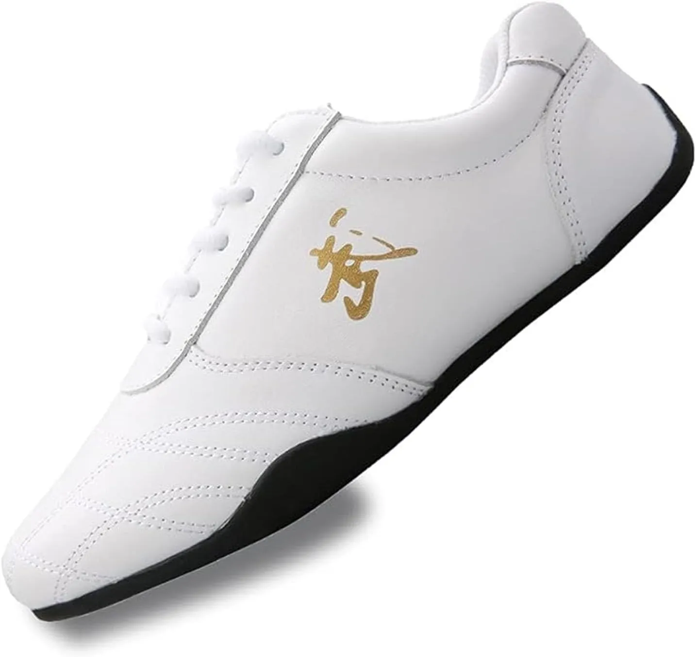 Kung Fu Shoes Boxing Karate Taekwondo Training Shoes Unisex Leather Breathable Taekwondo Shoes Martial Arts Shoes,Tai chi Kong Fu Shoes (Size:42 EU/8 US,Color:White)