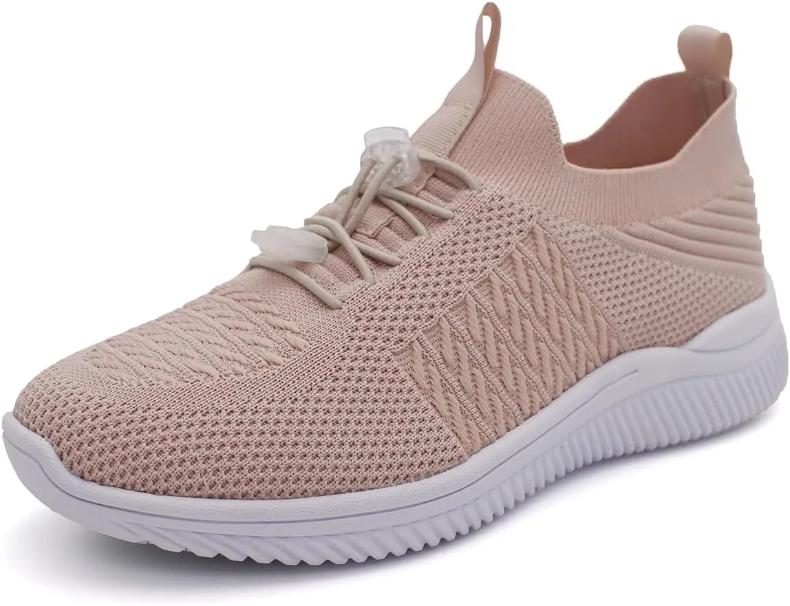 Laforst Womens Synthetic Mesh Upper Lace Up Slip Resistant Server Waitress Slip On Sneaker