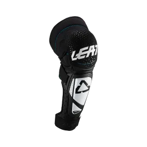 Leatt 3DF Hybrid Ext Knee-Shin Guard - Junior One Size Fits Most - White - Black