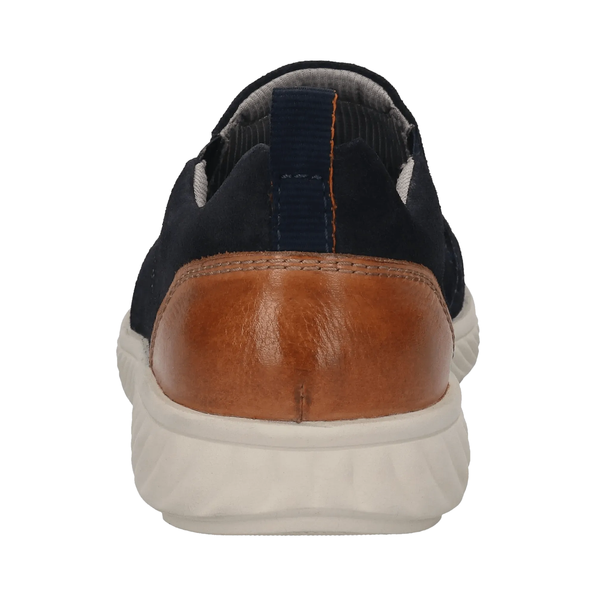 Leder Slip on dunkelblau
