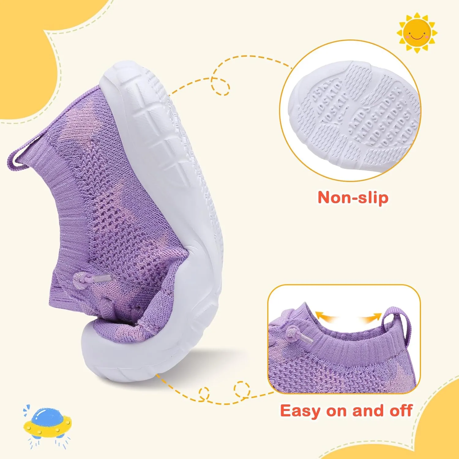 LeIsfIt Toddler Shoes Boys Girls Barefoot Shoes Kids Breathable Sneakers Tennis Shoes Slip on Shoes
