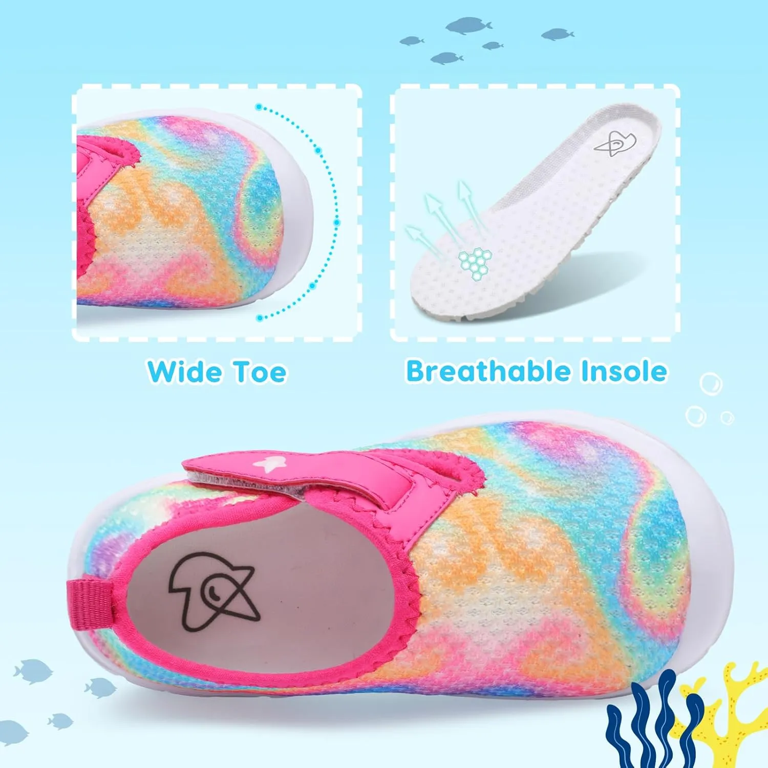 LeIsfIt Toddler Shoes Boys Girls Barefoot Shoes Wide Toe Box Shoes Lightweight Walking Shoes Slip On Tennis Shoes