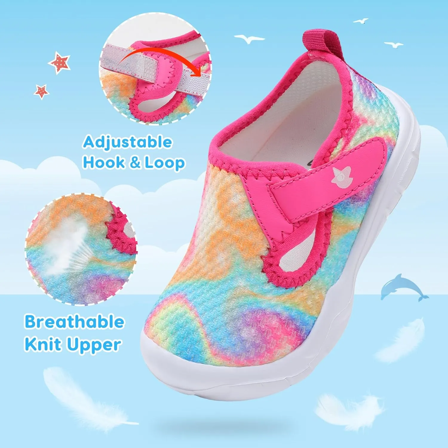 LeIsfIt Toddler Shoes Boys Girls Barefoot Shoes Wide Toe Box Shoes Lightweight Walking Shoes Slip On Tennis Shoes
