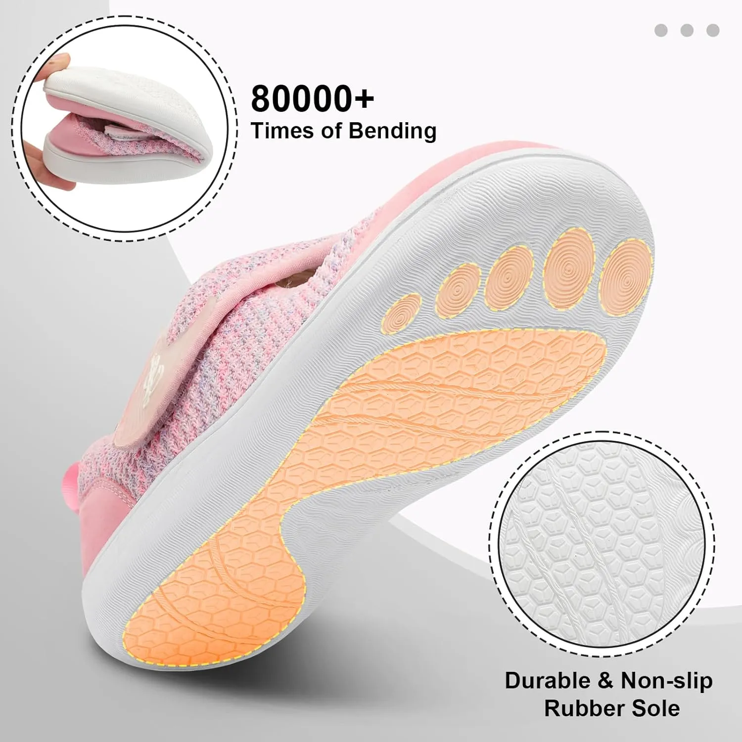 LeIsfIt Womens Wide Diabetic Shoes Adjustable Barefoot Walking Shoes Breathable Zero Drop Sneakers for Wide Width Arthritis Edema Feet Size 6-12
