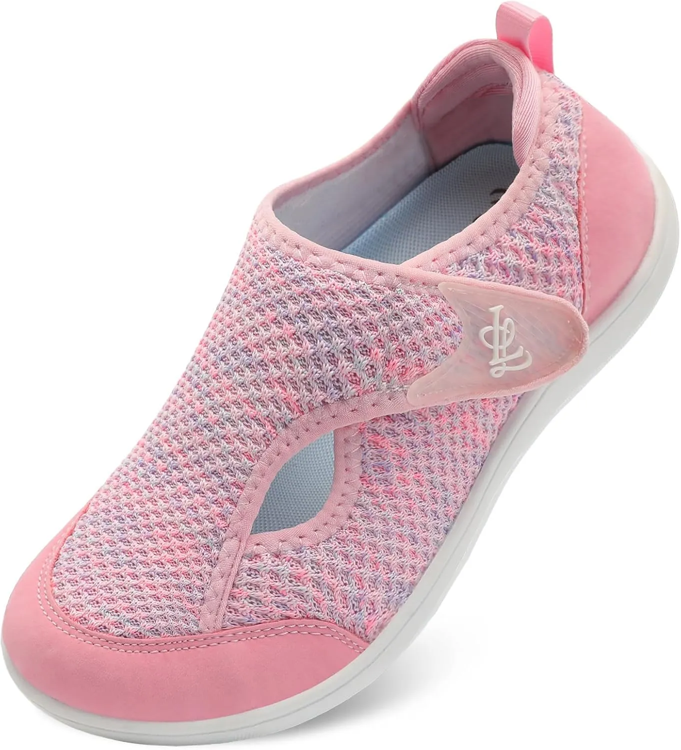 LeIsfIt Womens Wide Diabetic Shoes Adjustable Barefoot Walking Shoes Breathable Zero Drop Sneakers for Wide Width Arthritis Edema Feet Size 6-12
