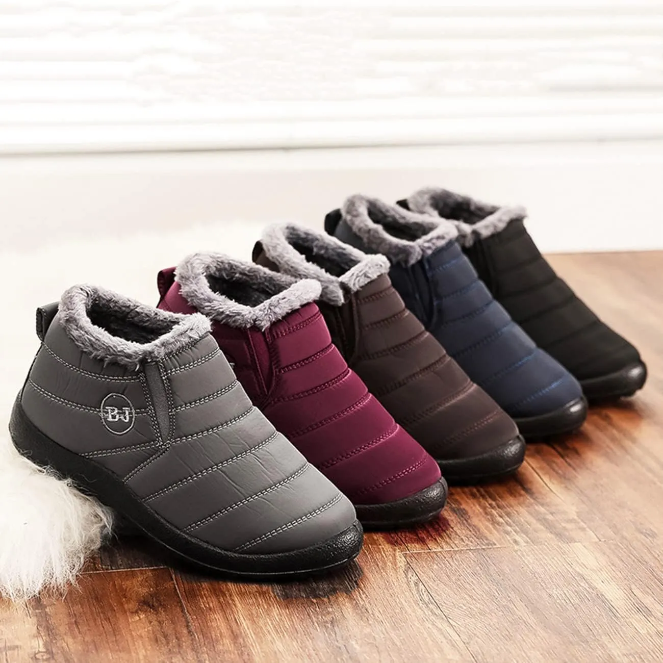 LELEBEAR Boojoy Winter Boots,Infinitely Snow Boots,Winter Snow Boots for Women Men Anti-Skid House Shoes Ankle Boots