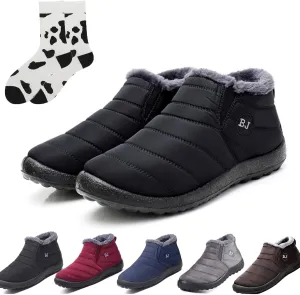 LELEBEAR Boojoy Winter Boots,Infinitely Snow Boots,Winter Snow Boots for Women Men Anti-Skid House Shoes Ankle Boots