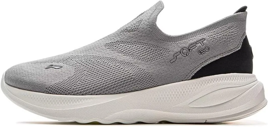 LI-NING Soft GO 2 Knit Men's Leisure Shoes Reflective Breathable Cool Trendy Casual Shoes AGLV017