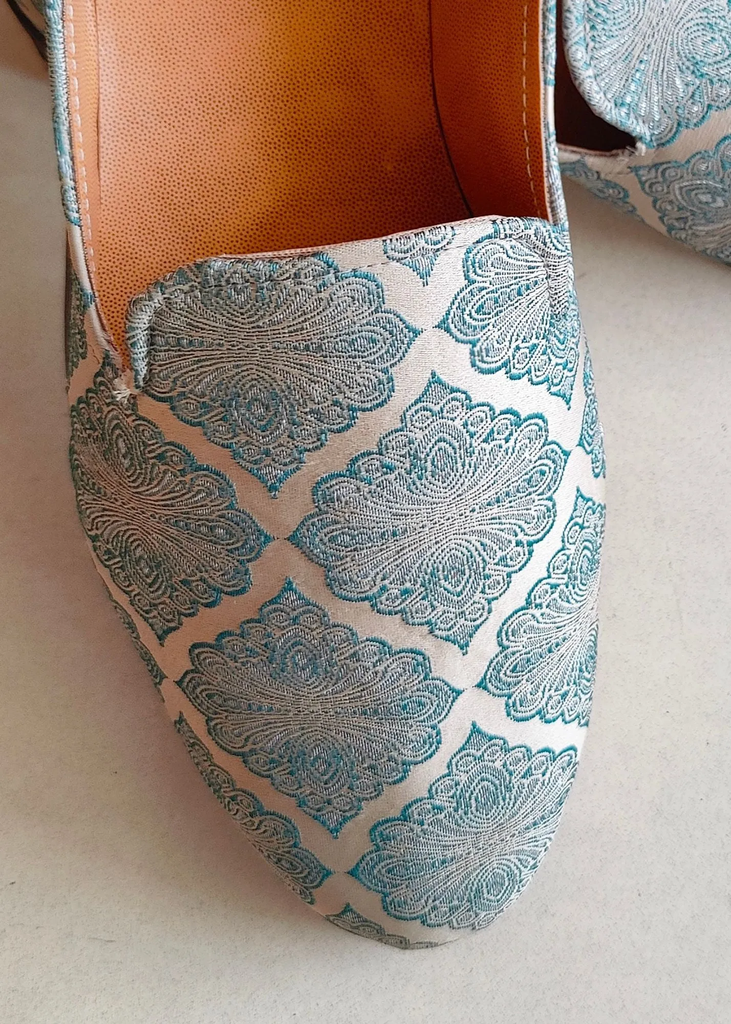 Light Blue Loafer Shoes for Mens