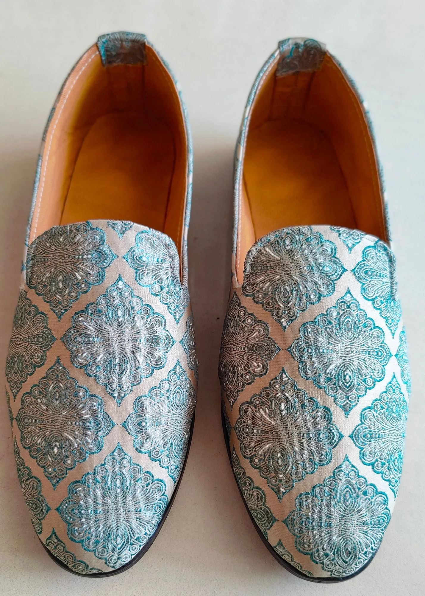 Light Blue Loafer Shoes for Mens
