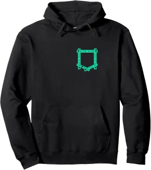 Light Teal Aqua Absolutely No Pocket Watching! Aqua Graphic Pullover Hoodie