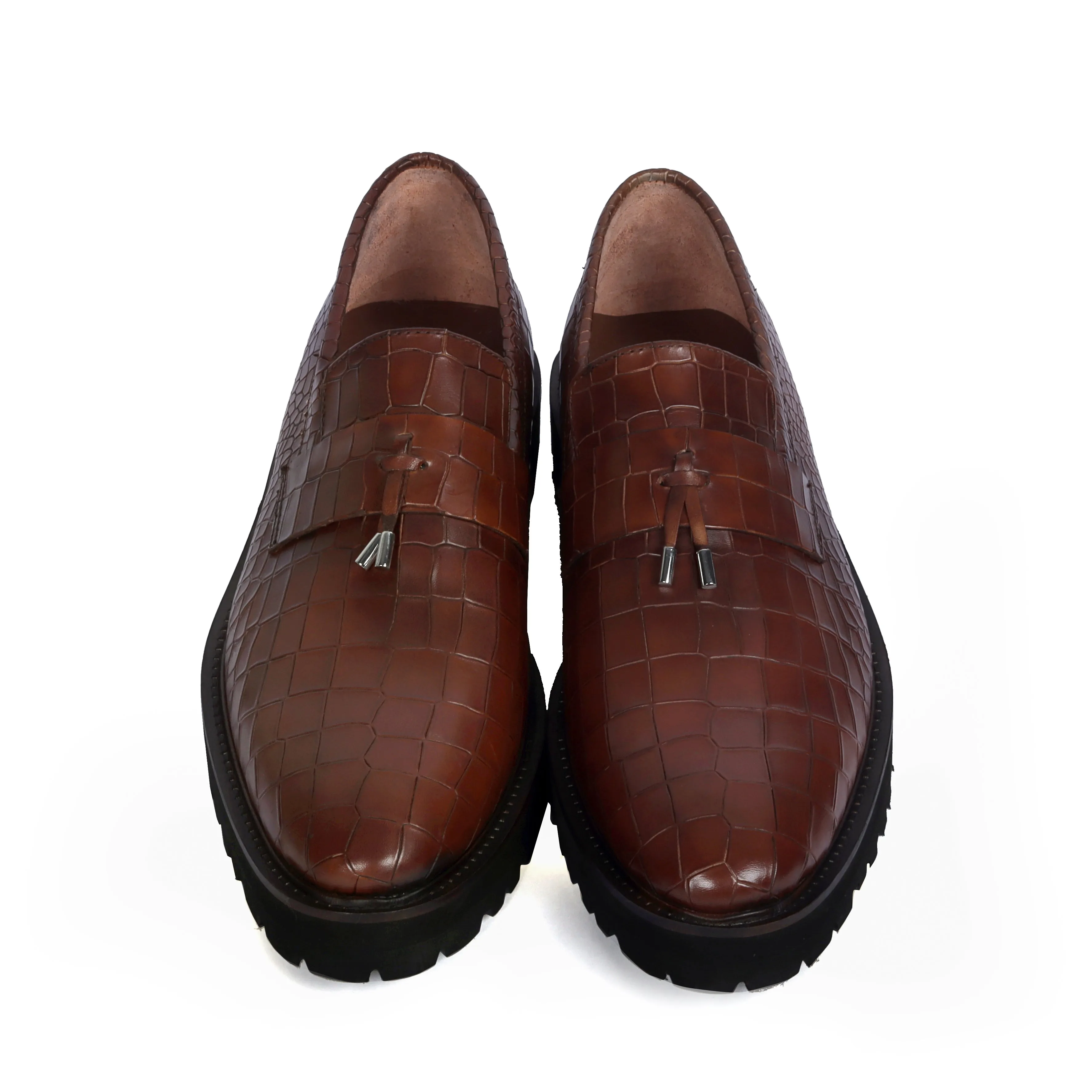 Light Weight Chunky Loafer with Metal Bit Tassels