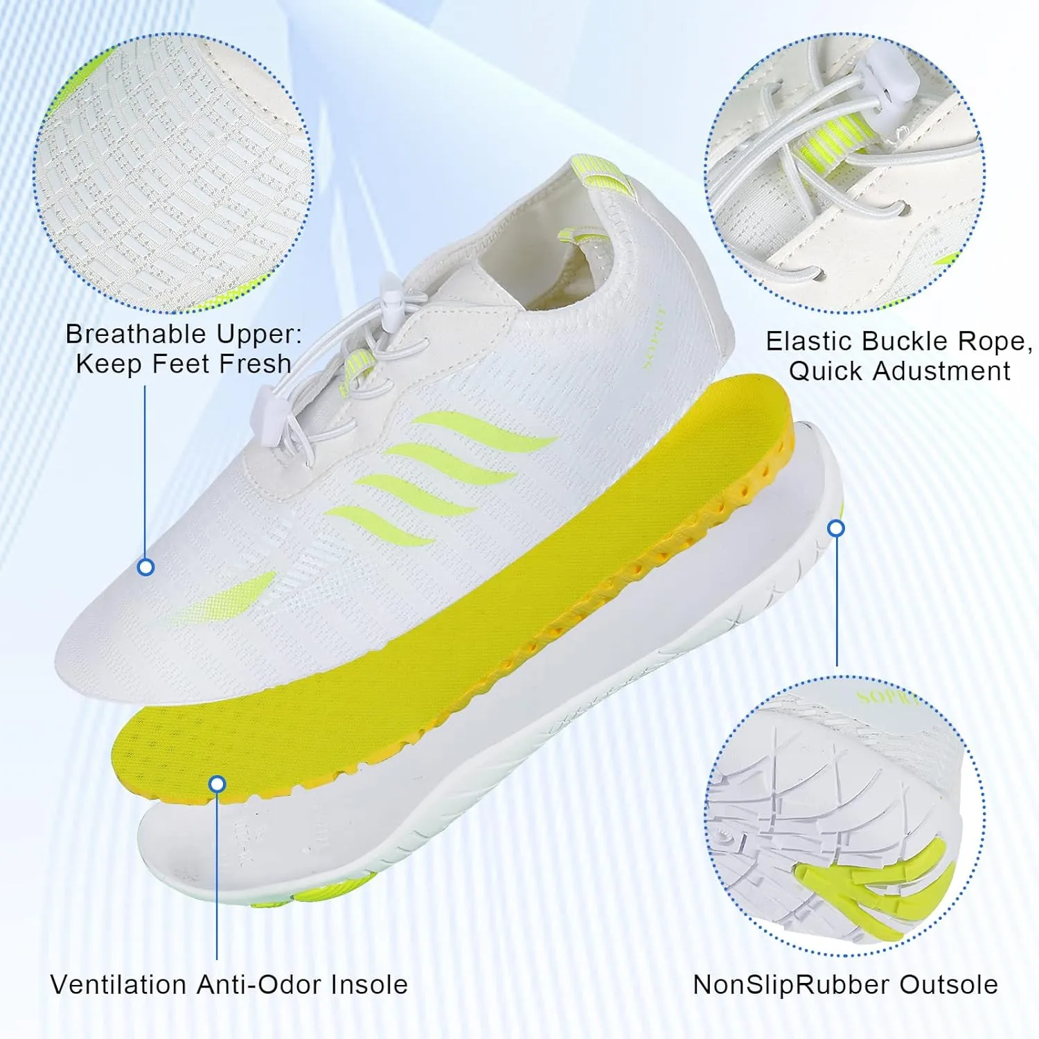 Lightweight Comfortable Water Shoes for Men Women Barefoot Quick Dry Aqua Shoes Outdoor Beach Shoes for Diving Walking Boating Swimming Surfing Yoga