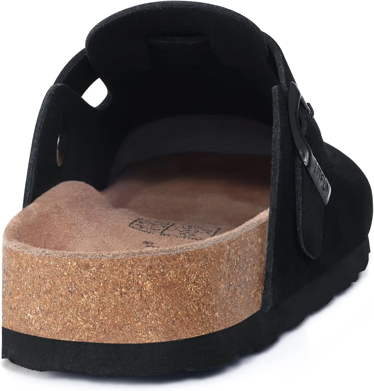 Litfun Women's Genuine Suede Clogs Soft Footbed Leather Potato Shoes Comfort Slip On Clogs with Arch Support