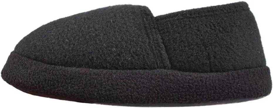 Little/Big Kids Warm Plush Fleece Slippers with Soft Memory Foam Slip-on Indoor Shoes