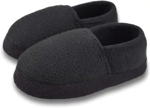 Little/Big Kids Warm Plush Fleece Slippers with Soft Memory Foam Slip-on Indoor Shoes