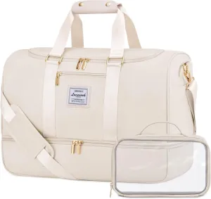 LOVEVOOK Gym bag for Women,Weekender Overnight Bag with Shoe Compartment, Personal Item Travel Duffle Bags with Toiletry Bag & Wet Pocket, Carry on Duffel Bags, Hospital Bags for Labor and Delivery