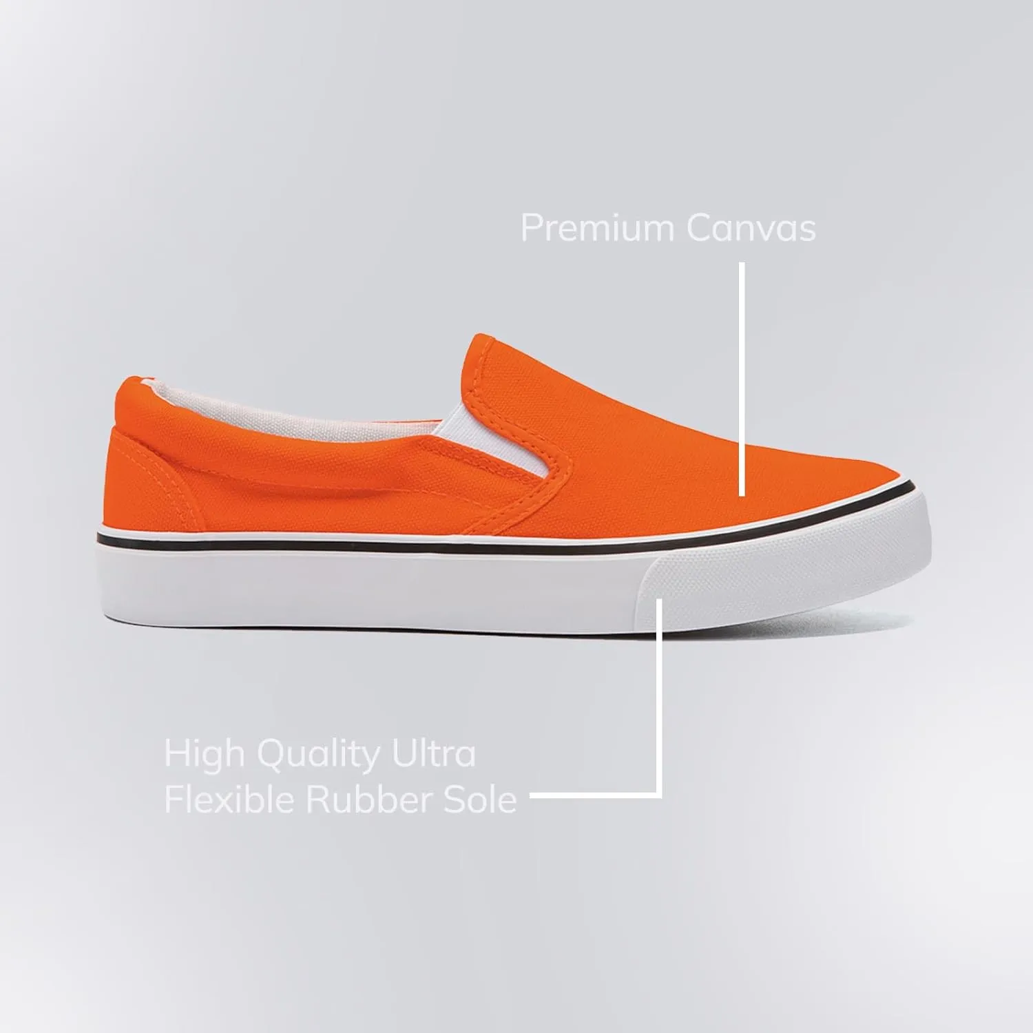 Low-Top Slip Ons Women's Fashion Sneakers Casual Canvas Sneakers for Women Comfortable Flats Breathable Padded Insole Slip on Sneakers Women Low Slip on Shoes