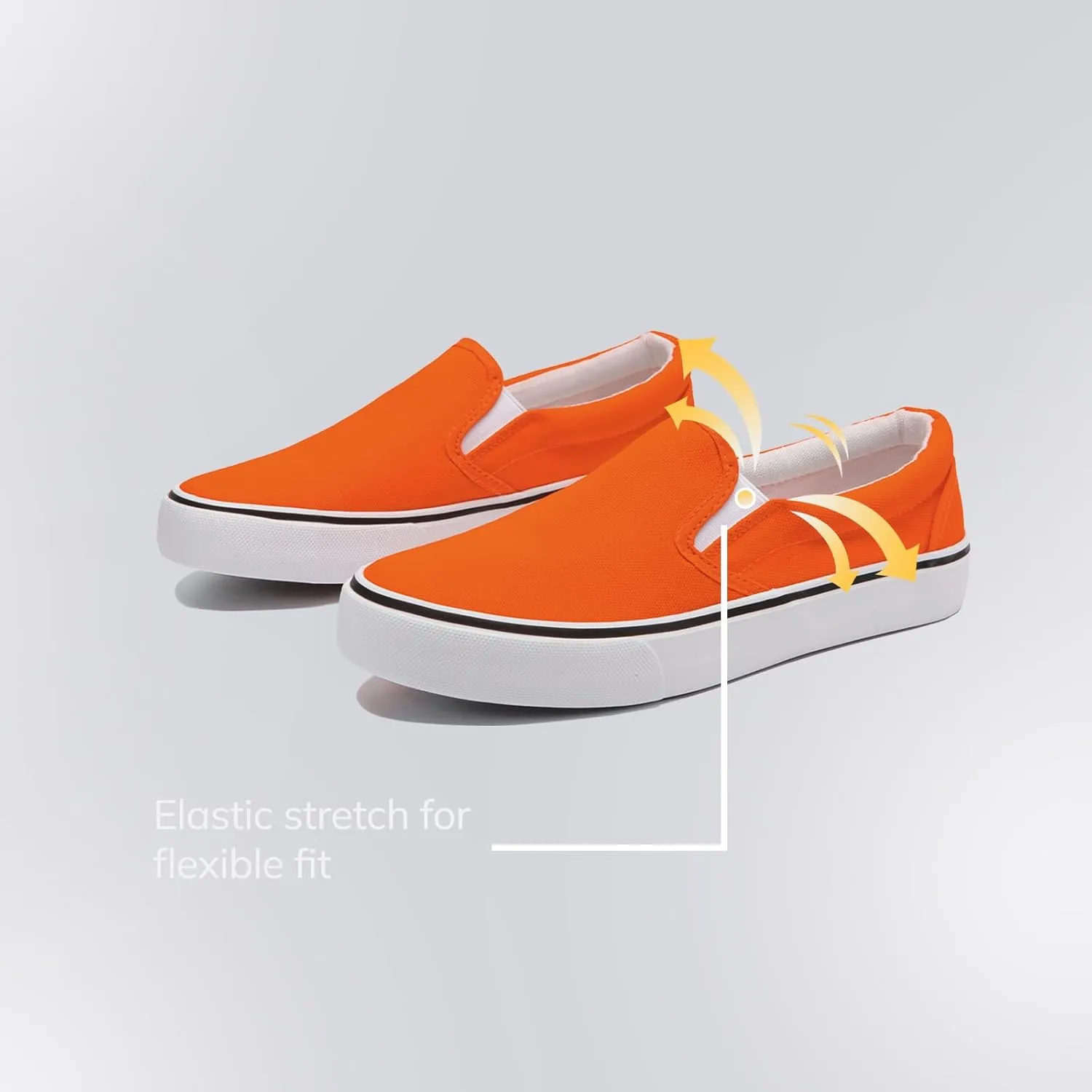 Low-Top Slip Ons Women's Fashion Sneakers Casual Canvas Sneakers for Women Comfortable Flats Breathable Padded Insole Slip on Sneakers Women Low Slip on Shoes