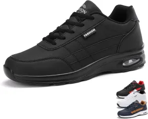 Lymphvity Men Kilboot Orthopedic Shoes Lace-Up Sneakers,Extended Width Foot and Heel Comfortable Breathable Anti-Slip Low Top Walking Shoes