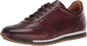 Magnanni Ibiza - Sneakers for Men - Smooth Leather Lining - Cushioned Leather-Covered Footbed - Lace-up Sneaker Mid Brown 10 M