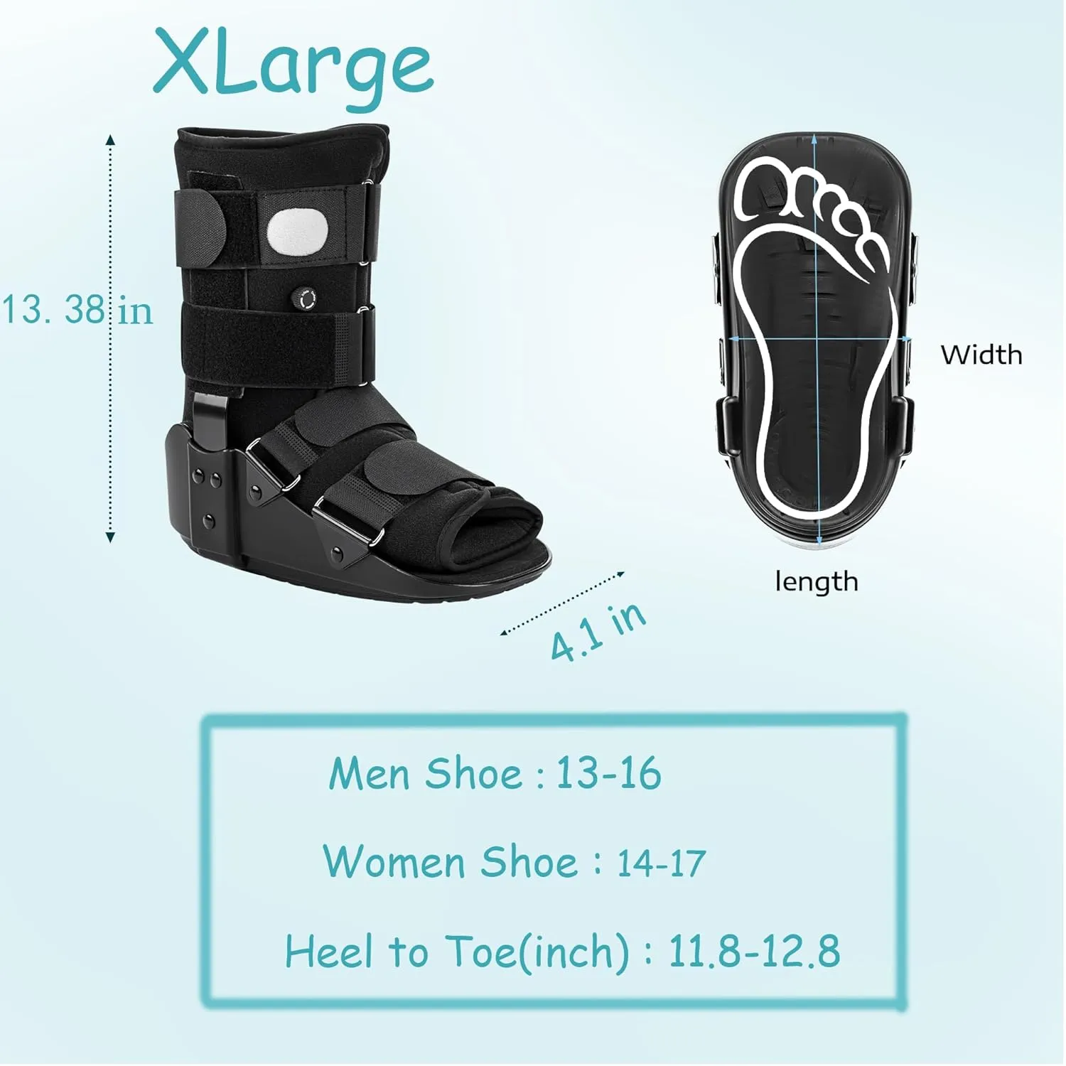 Medibot Walker Boot, Fracture Boot for Foot and Ankle Size XL