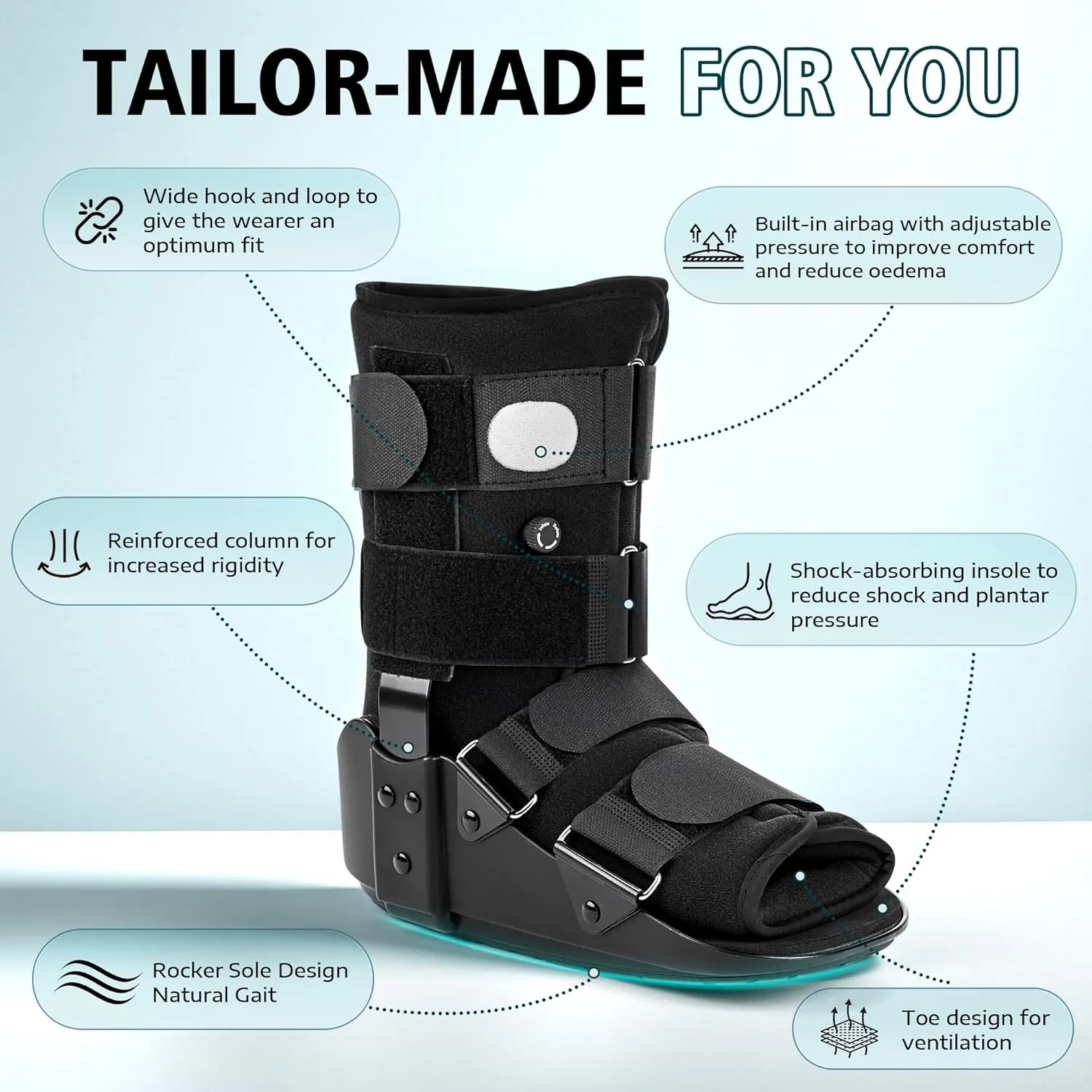 Medibot Walker Boot, Fracture Boot for Foot and Ankle Size XL