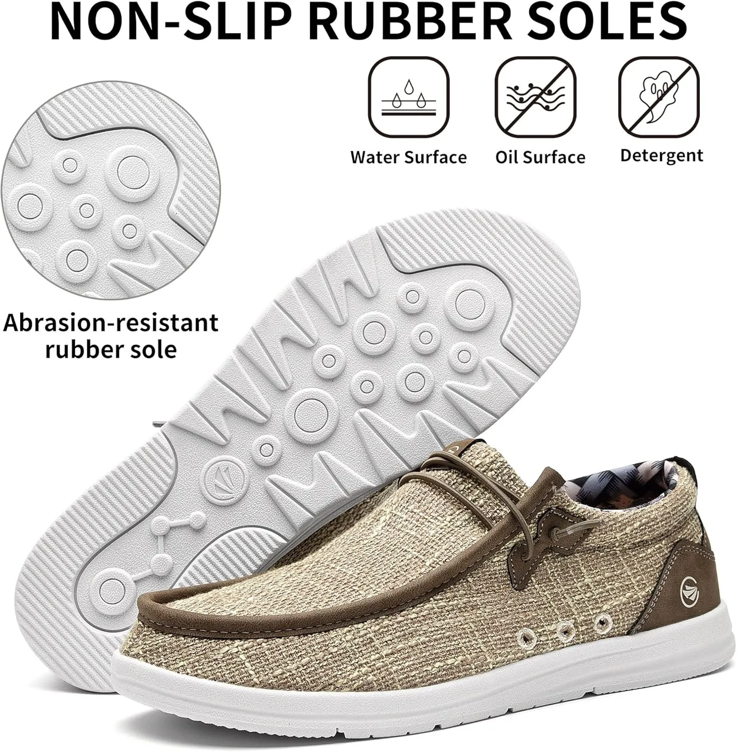 MEHOTO Men's Slip On Loafers | Arch Support Insole | Men's Shoes | Comfortable Light-Weight Mens Casual Loafers